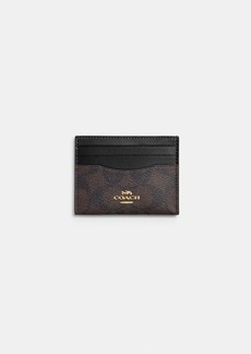 Coach Outlet Slim Id Card Case In Signature Canvas