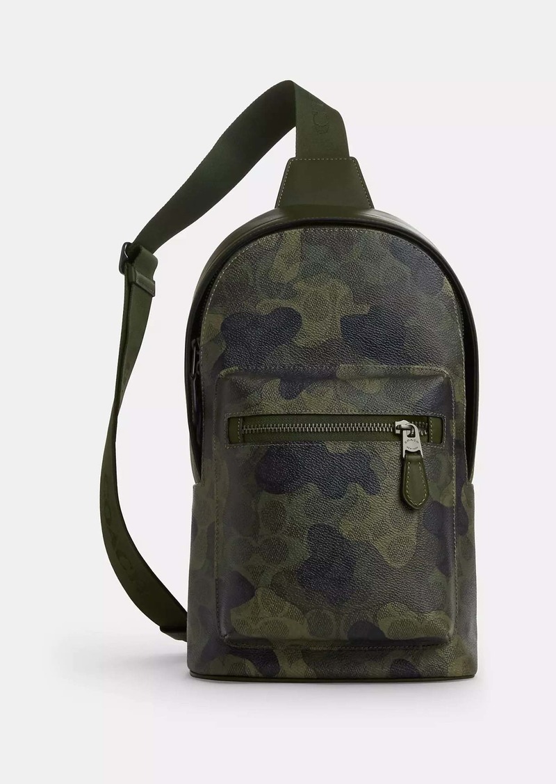 Coach Outlet West Pack In Signature Camo Print