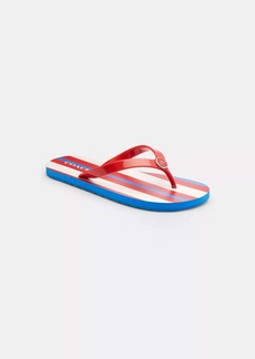 Coach Outlet Zayn Flip Flop With Stripe Print