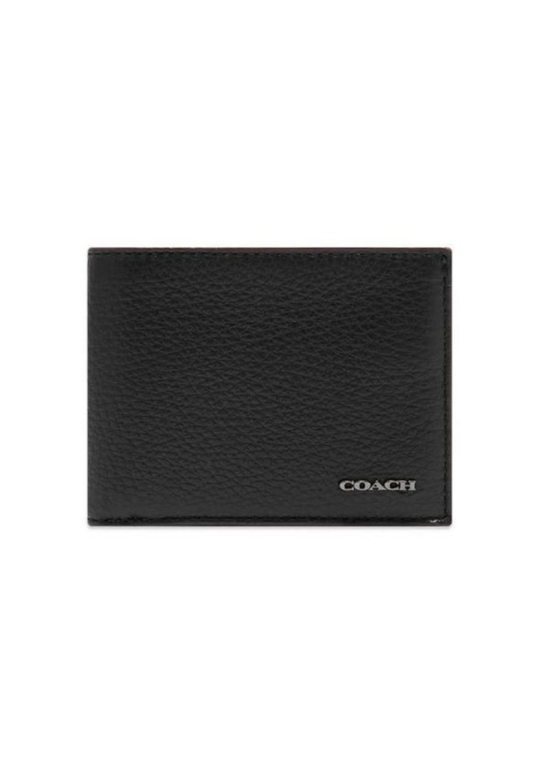 COACH Pebble Leather Bifold Wallet