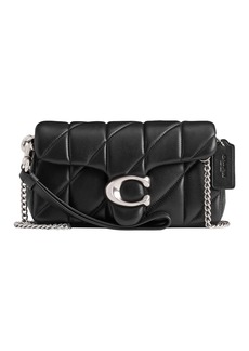 Coach Quilted Pillow Leather Tabby Wristlet with Chain