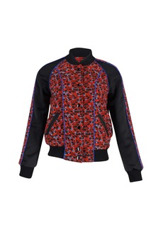 Coach Reversible Bomber Jacket in Multicolor Print Polyester