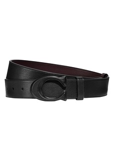 Coach Mens Signature Buckle Cut To Size Reversible 38 Mm Belt