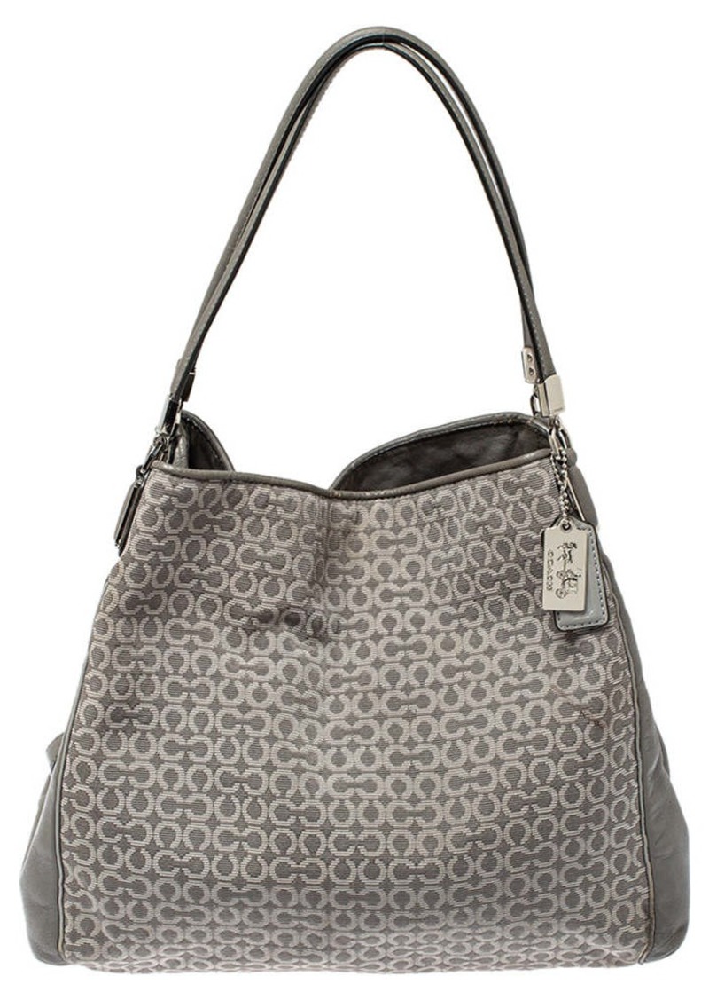 Coach Signature Canvas And Leather Edie 31 Shoulder Bag