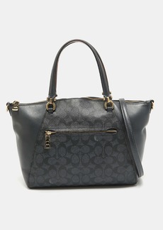 Coach Signature Coated Canvas And Leather Prairie Satchel