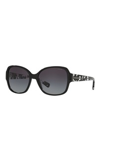 Coach Sunglasses HC 8166 534811 L154 Black Grey Gradient