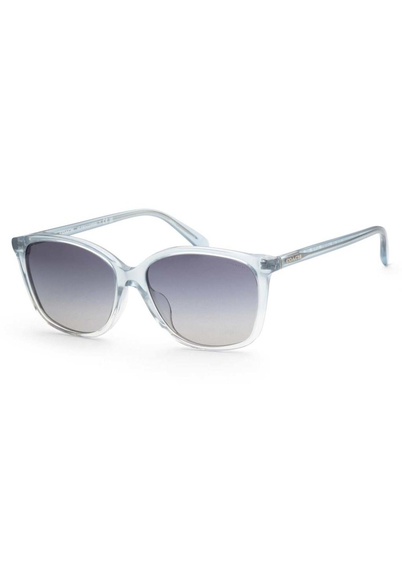 Coach Women's 57mm Transparent Blue Gradient Sunglasses HC8361F-573735-57