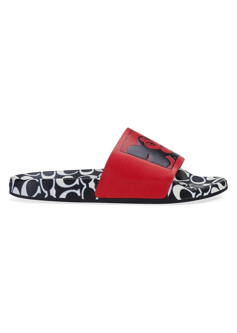 x Keith Haring Mickey Rubber Pool Slides - 50% Off!