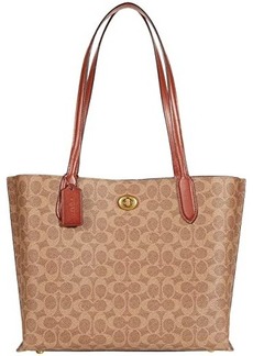 Coach Coated Canvas Signature Willow Tote