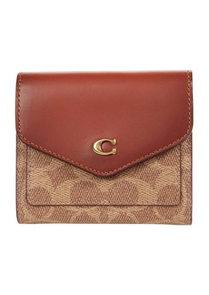 Coach Color-Block Coated Canvas Signature Wyn Small Wallet