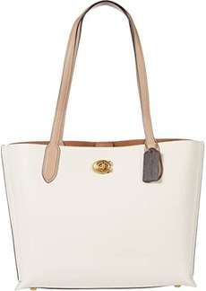 Coach Color-Block Leather Willow Tote