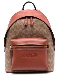 COACH Beck Roll Top Backpack in Pebble Leather