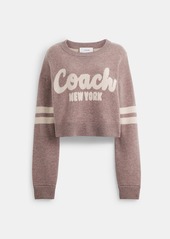 Cropped Coach Sweater