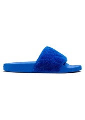 Coach Curly Shearling Pool Slides