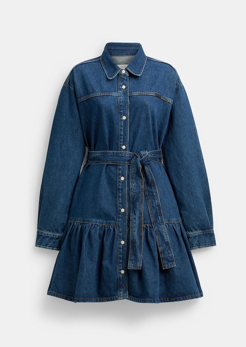 Coach Denim Shirt Dress