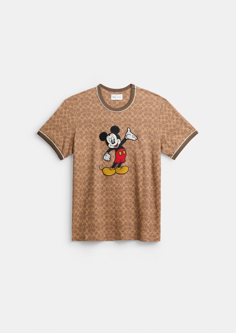 Disney X Coach Signature Mickey Mouse T Shirt