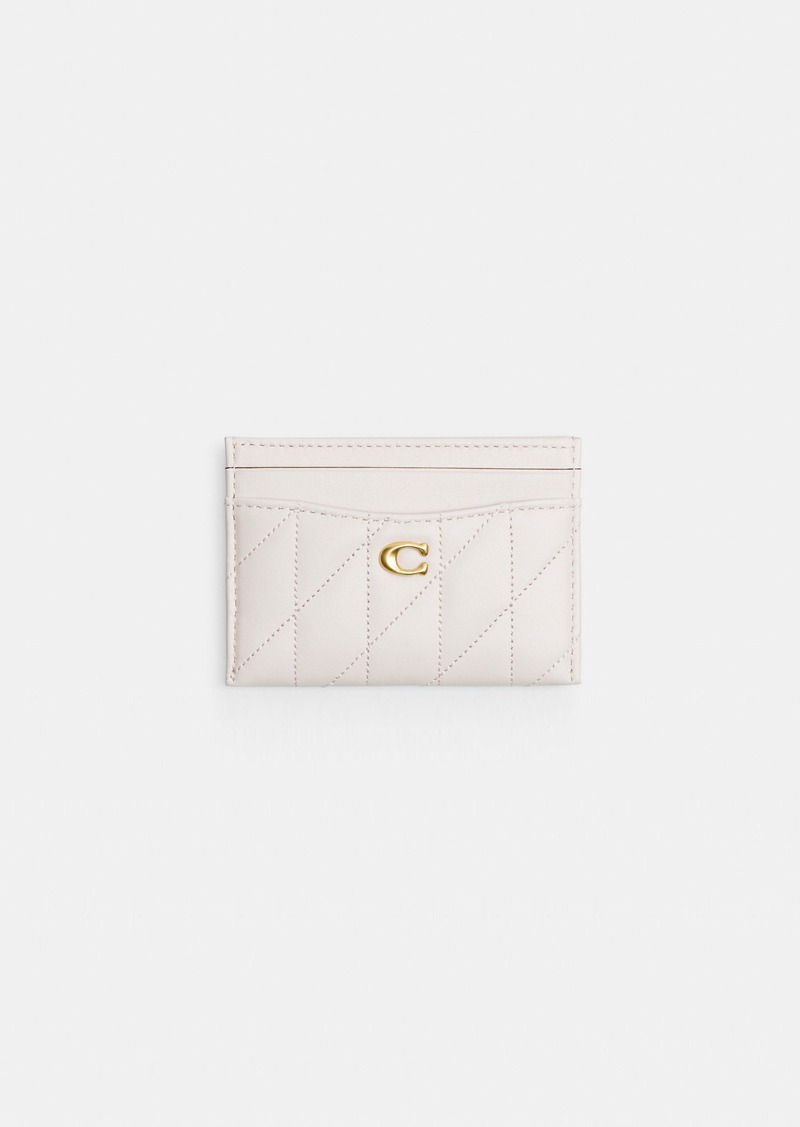 Coach Essential Card Case With Pillow Quilting