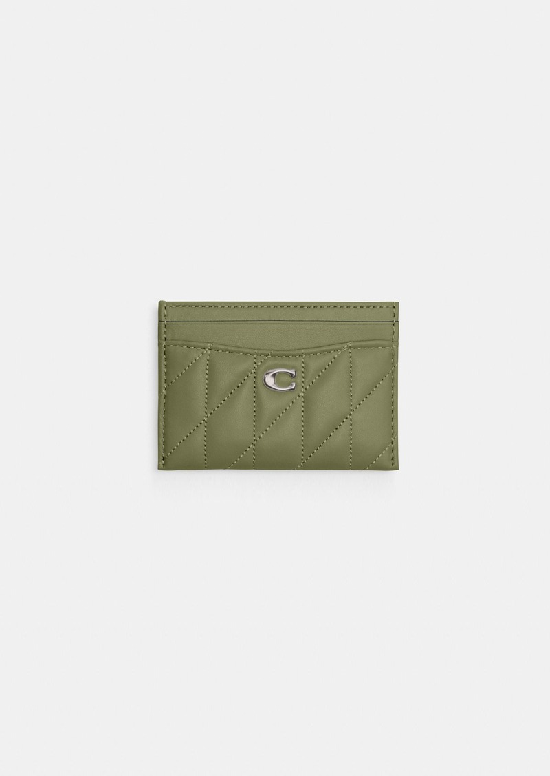 Coach Essential Card Case With Pillow Quilting