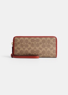 Coach Essential Continental Wallet In Signature Canvas