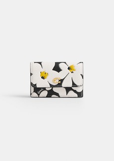 Coach Essential Mini Trifold Wallet With Floral Print