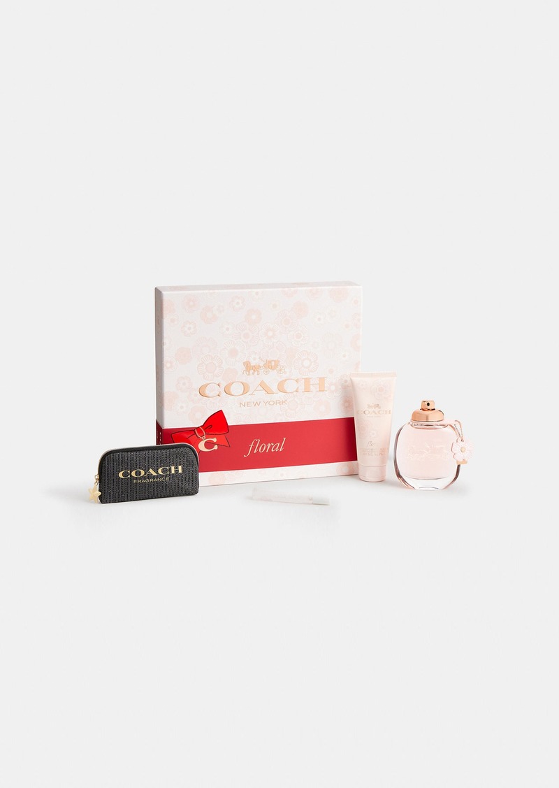 Coach Floral Eau De Parfum 4 Piece Gift Set