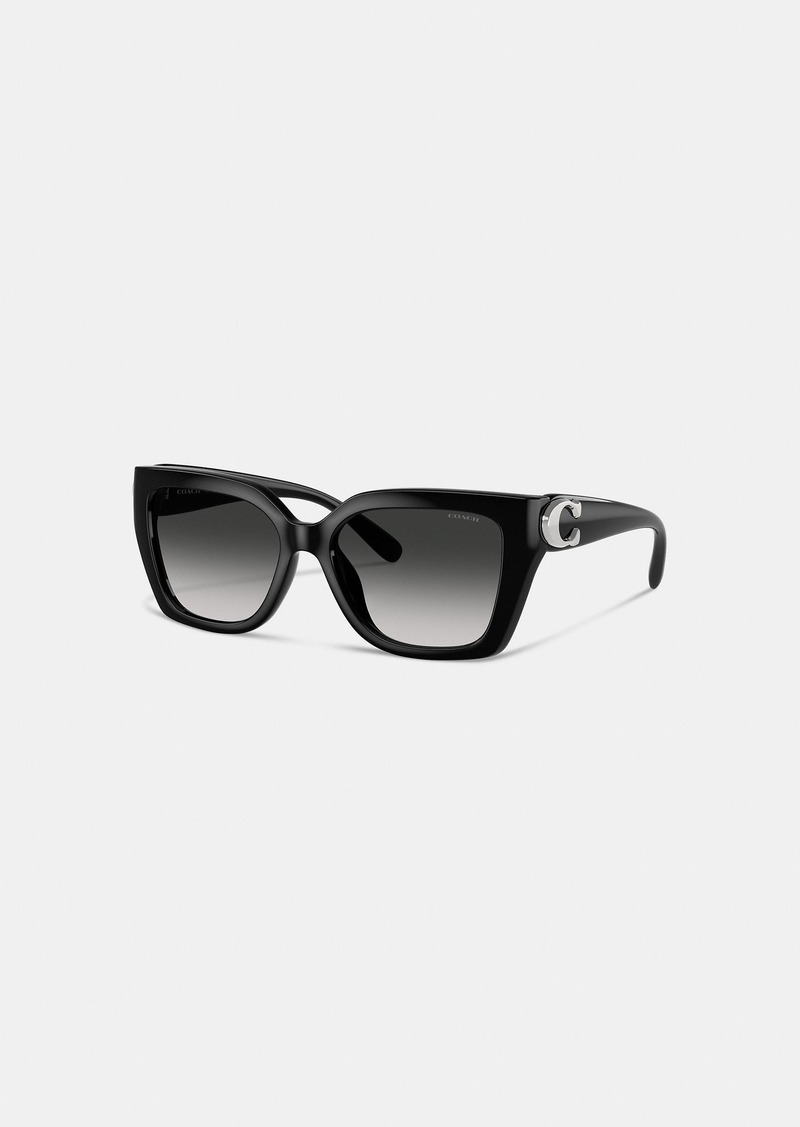 Coach Full Fit Idol Square Cat Eye Sunglasses