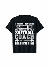 Funny Softball Coach Tshirt Thank You Gift for Coaches