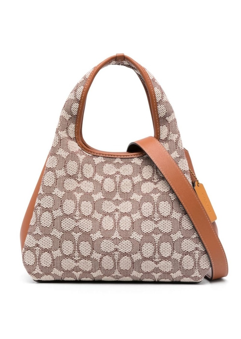 Coach Hadley monogram-jacquard leather bag