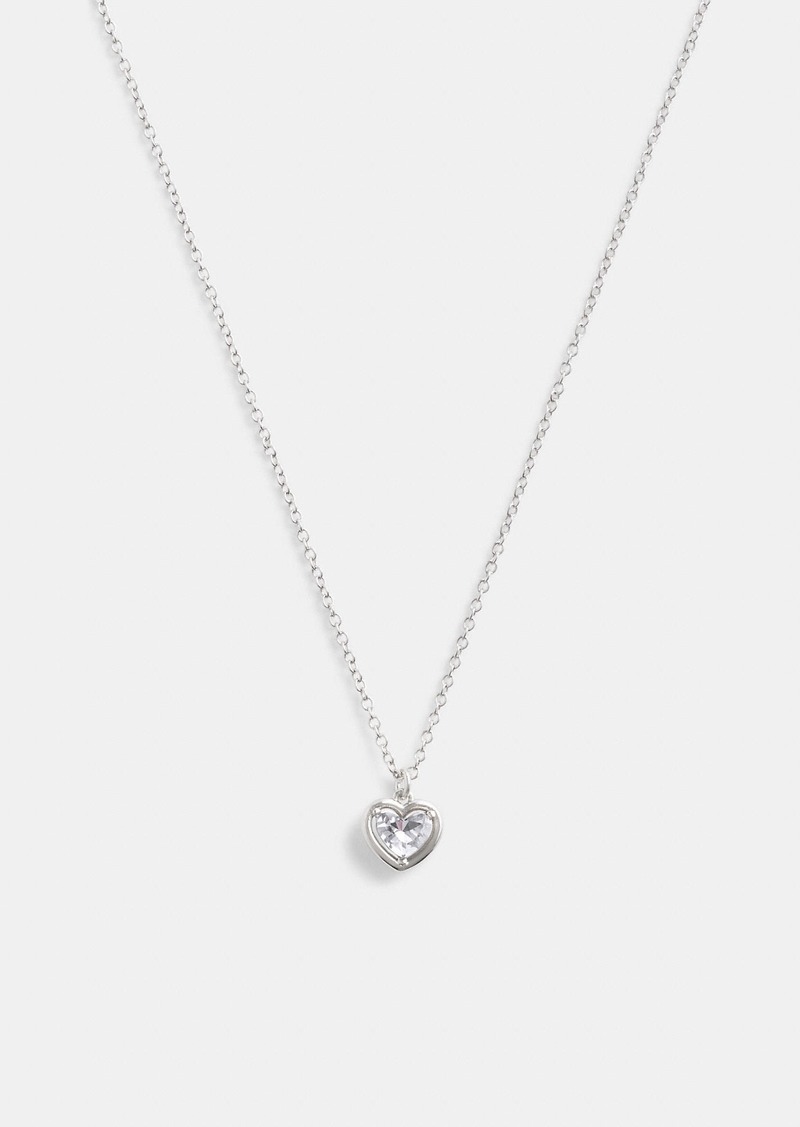 Coach Halo Heart Pendant Necklace