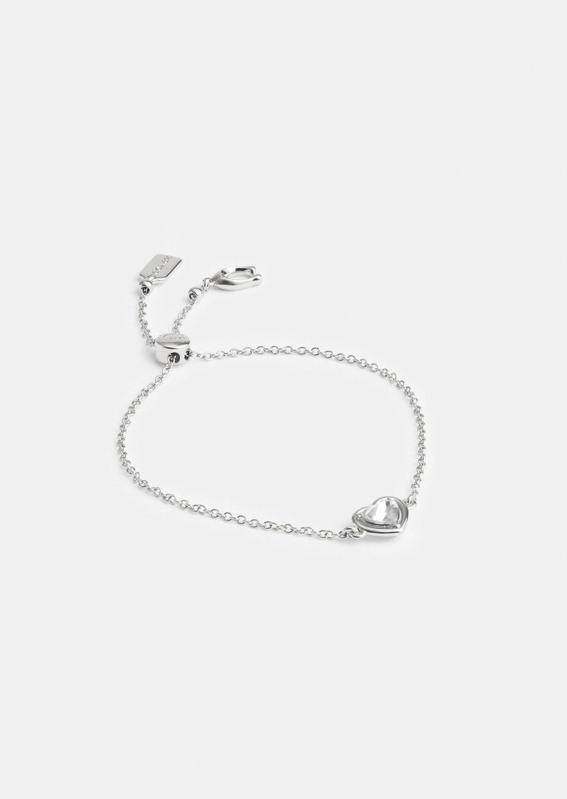 Coach Halo Heart Slider Bracelet