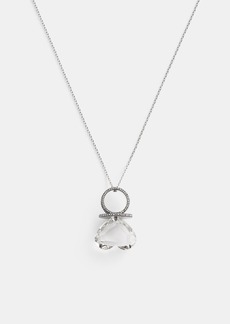 Coach Heart Gemstone Ring Pendant Necklace