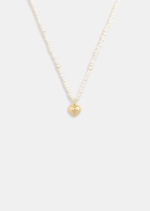 Coach Heart Pearl Necklace