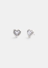 Coach Heart Stud Earrings