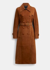 Coach Heritage C Suede Trench Coat