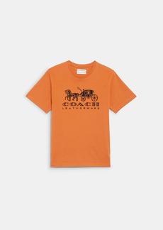 Coach Horse And Carriage T Shirt In Organic Cotton