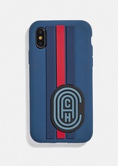 iphone x/xs case with coach patch