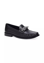 Coach Jess Leather Chain Loafers