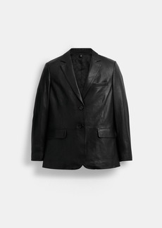 Coach Leather Blazer