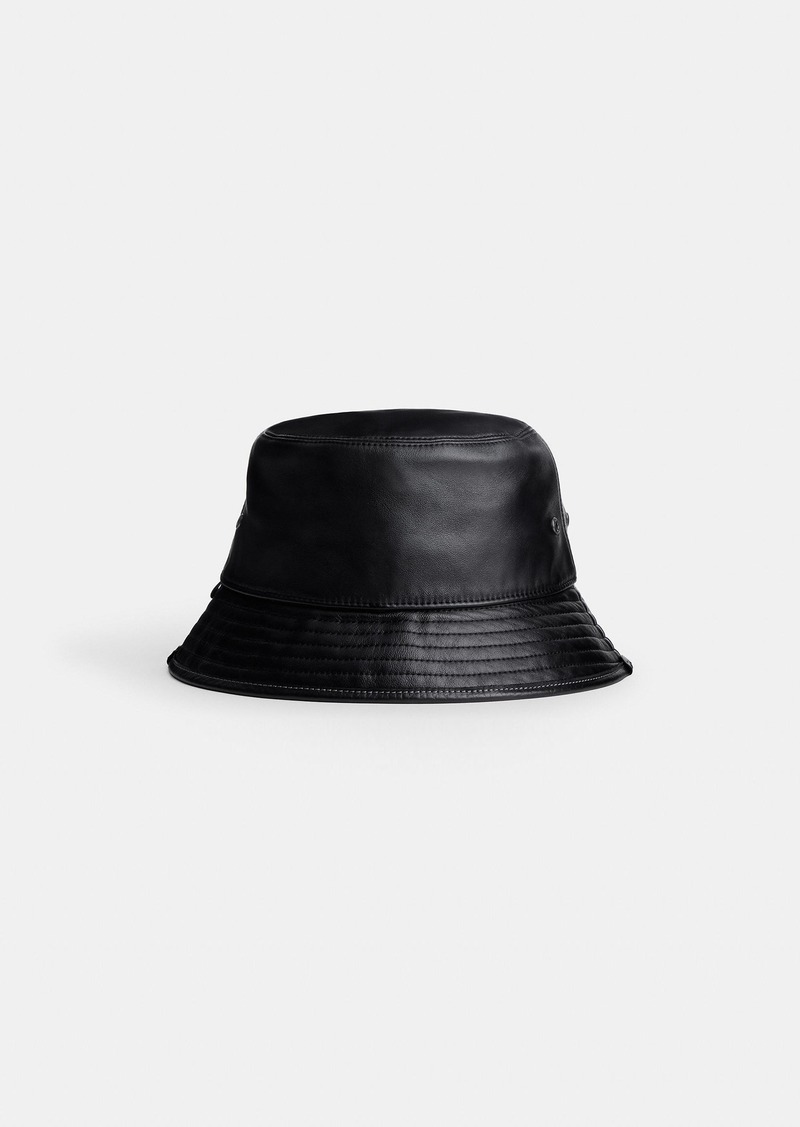 Coach Leather Bucket Hat