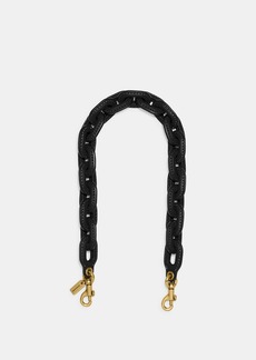 Coach Leather Covered Short Chain Strap