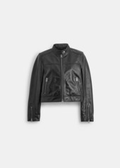 Coach Leather Racing Jacket