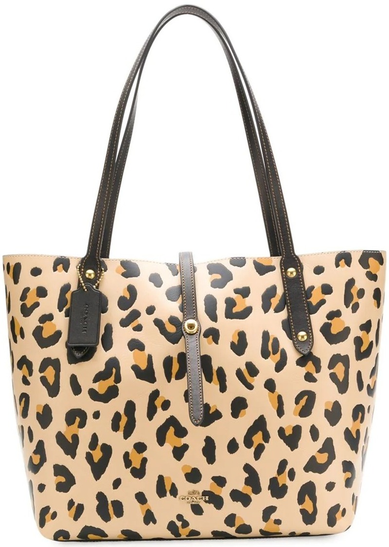 coach leopard tote