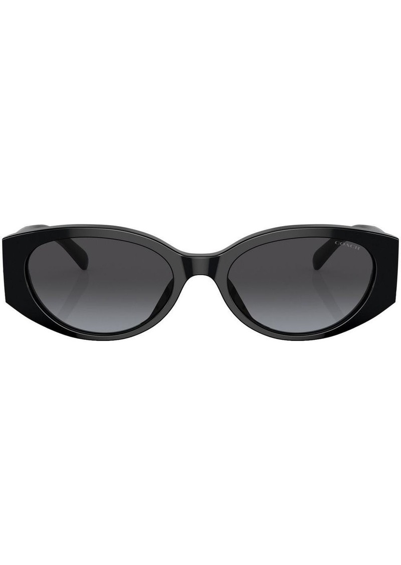 Coach logo-detail round-frame sunglasses