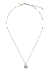 Coach logo pendant necklace