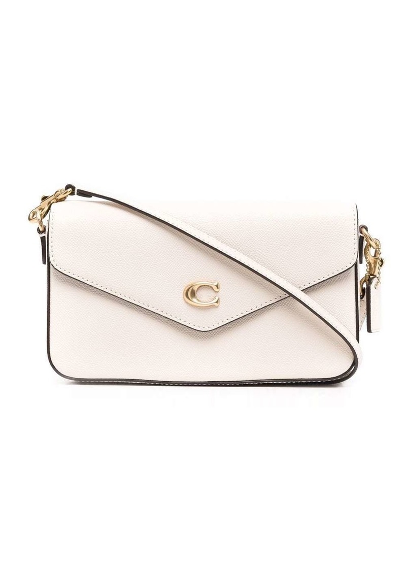 Coach logo-plaque leather crossbody bag