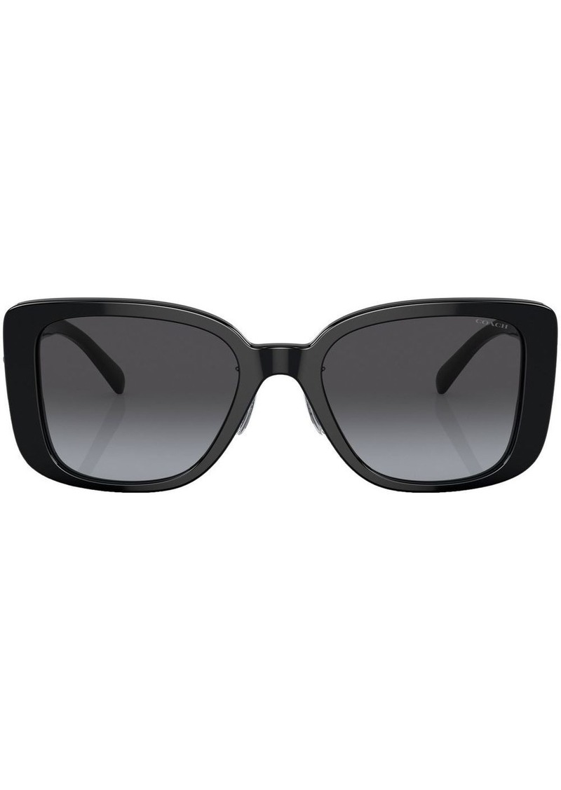 Coach logo-plaque square-frame sunglasses