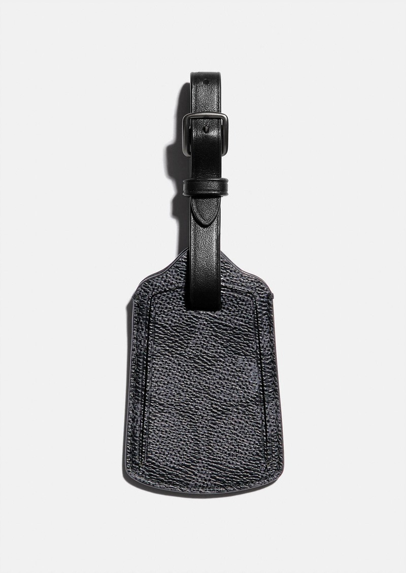 Coach Luggage Tag In Signature Canvas