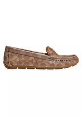 Coach Marley Logo Coated Canvas Driver Loafers