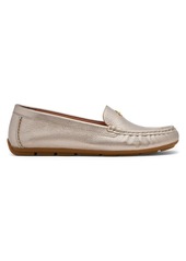 Coach Marley Metallic Leather Driver Loafers