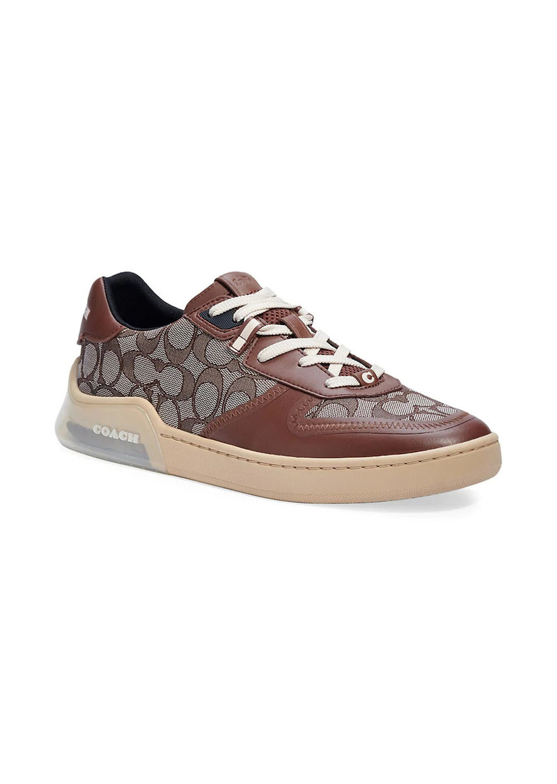 Shop COACH Signature Tennis Cup Sole Low-Top Sneakers